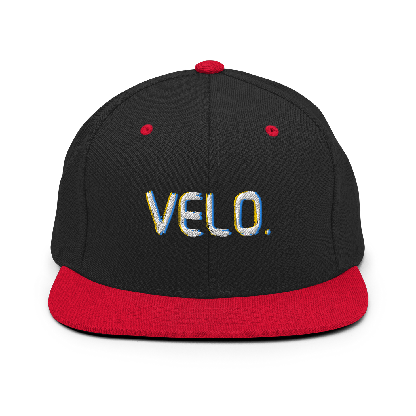 Velo. Flat Bill Snapback Hat