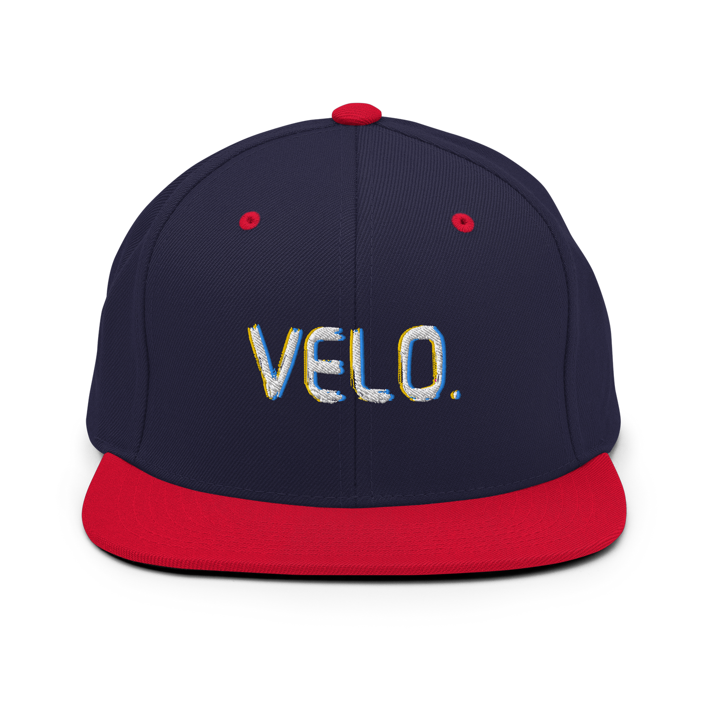 Velo. Flat Bill Snapback Hat